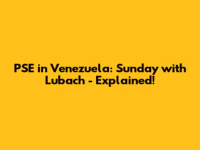 PSE in Venezuela: Sunday with Lubach - Explained!